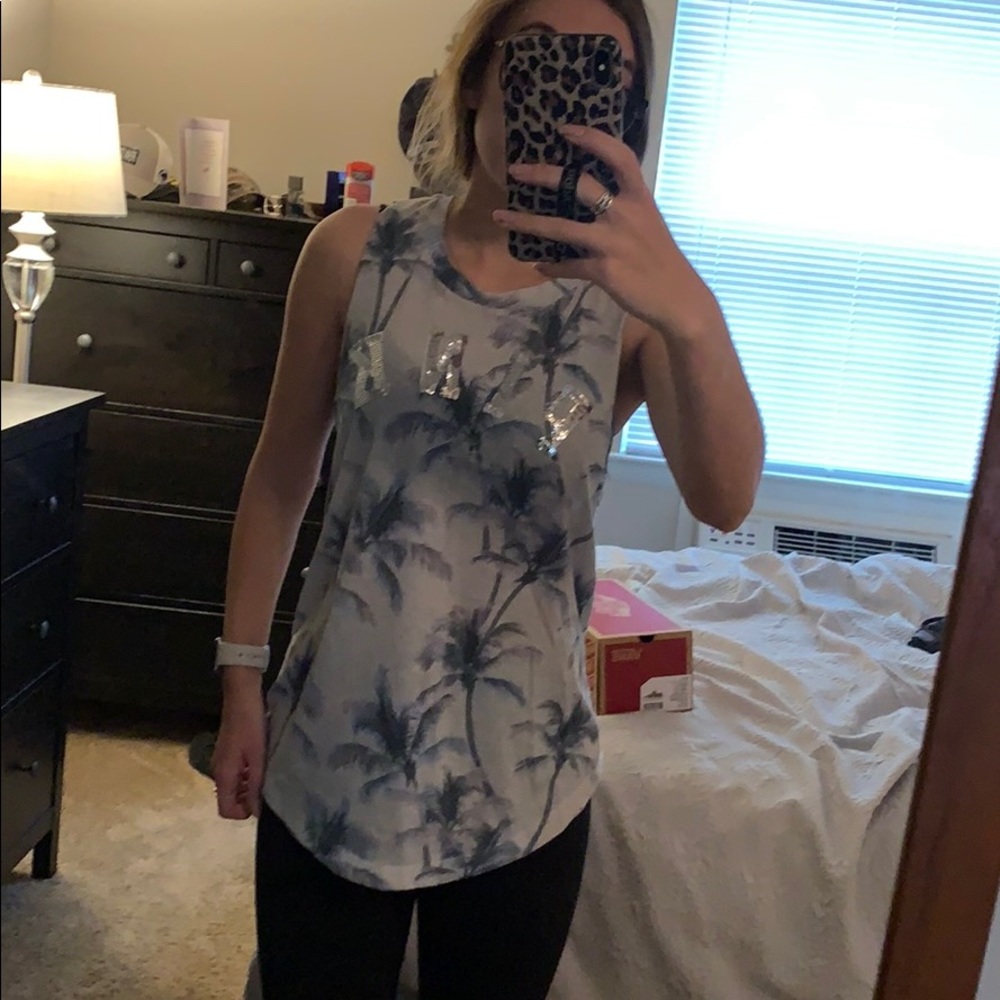Pink muscle tank
